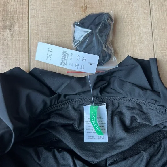 J. Crew Black Ruffled One Piece Swimsuit - Picture 5 of 6